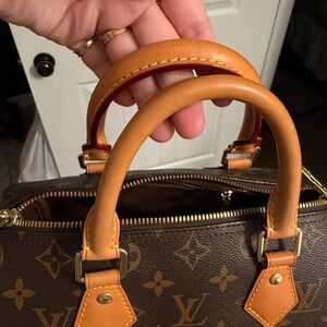 Louis Vuitton Brown and Tan Shoulder Bag